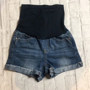 Maternity Haute Mama Jean Shorts Size S